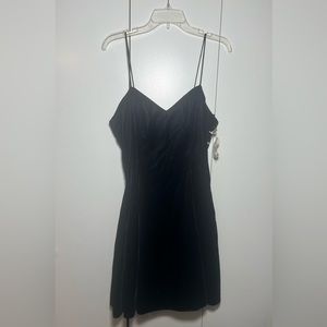 Vintage Scott McClintock Velvet Mini Dress Dark Purple Size 12/Medium